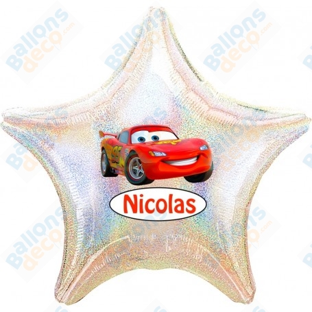 Ballon Cars 3 Personnalisable Disney 1 face, Décorations ballons pour anniversaire.