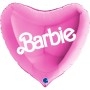 Ballon Coeur Barbie 86 cm Rose Vif