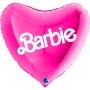 Ballon Coeur Barbie 86 cm Magenta