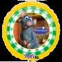 Ballon Ratatouille rond de 45 cm Disney, Décorations ballons pour anniversaire.