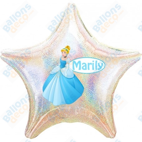 Ballon Cendrillon Princesse Disney Personnalisable 1 face, Décorations ballons pour anniversaire.
