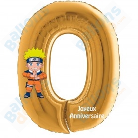 Ballon Naruto en Grappe de Luxe - Anniversaire Manga 