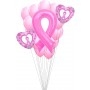 Ballons Octobre Rose Cancer du Sein en Grappe