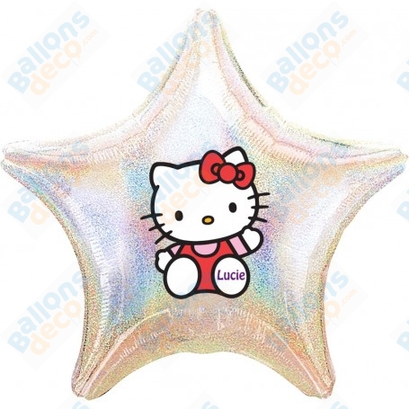 Ballon Hello Kitty Personnalisable Anniversaire 1 face