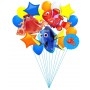 Ballons Nemo Dory en Grappe Disney Pixar, ,Décorations ballons pour anniversaire.