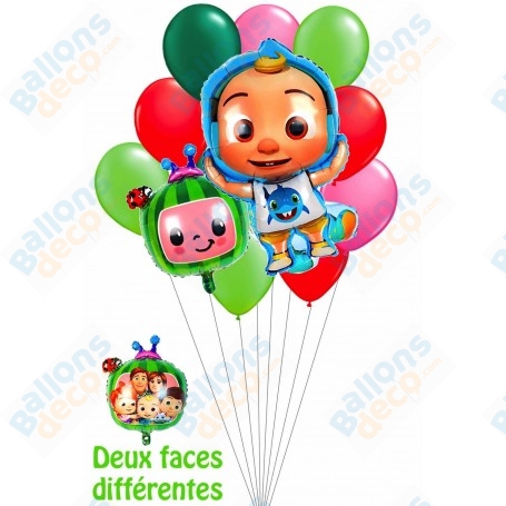 Ballons CoComelon en Grappe Anniversaire