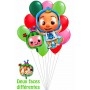 Ballons CoComelon en Grappe Anniversaire