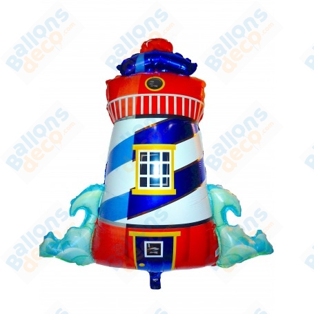 Ballon Phare Maritime, décoration ballon thème de la mer, vitrine magasin