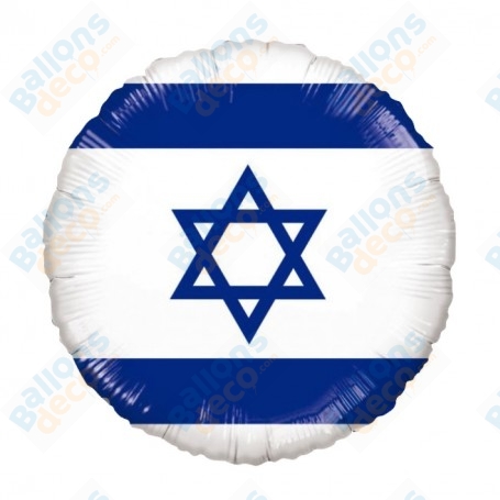 Ballon Israël Drapeau rond
