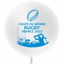 Ballon Coupe du Monde De Rugby Blanc de 60 cm