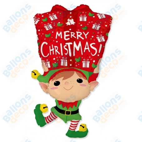 Ballon Lutin du Père Noël Cadeau