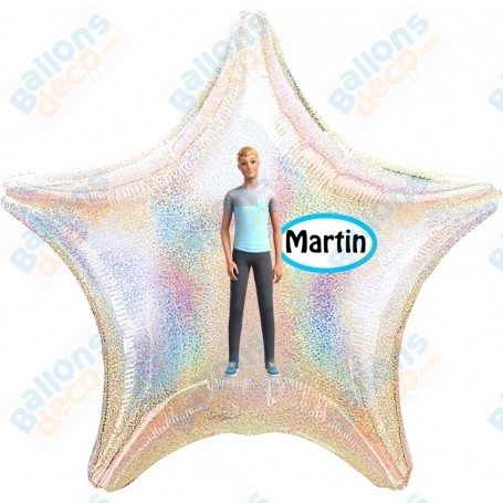 Ballon Ken de Barbie Personnalisable 1 face