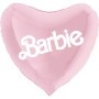 Ballon Coeur Barbie 86 cm Rose Pale