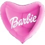 Ballon Coeur Barbie Rose Vif Années 2000 de 86 cm 1 face