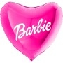 Ballon Coeur Barbie Magenta Années 2000 de 86 cm 1 face