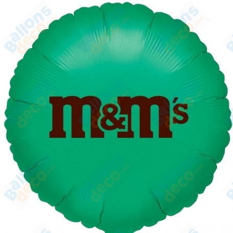 Ballon M&M's Vert Anniversaire, Décorations ballons pour anniversaire.