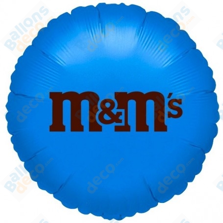 Ballon M&M's Bleu Anniversaire, Décorations ballons pour anniversaire.
