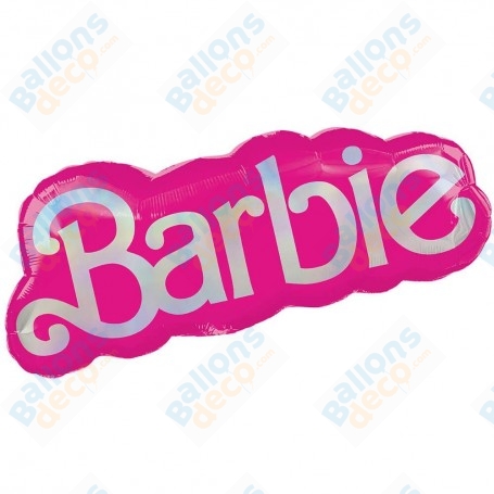 Ballon Barbie Logo Holographique