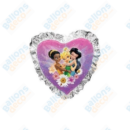 Ballon Coeur Fée Clochette et ses Amis Disney Anagram, Décorations ballons pour anniversaire.