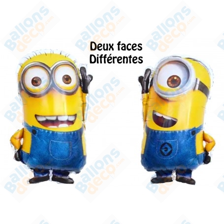 Ballon Minions 2 Faces Différentes Anniversaire