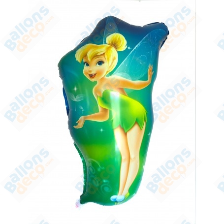 Ballons Fée Clochette Verte Disney, Décorations ballons pour anniversaire.