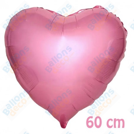 Ballon Coeur Rose 60 cm Octobre Rose Cancer du sein