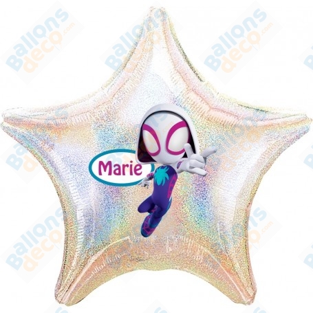Ballon Gwen Ghost Spider Personnalisable Anniversaire Disney 1 Face