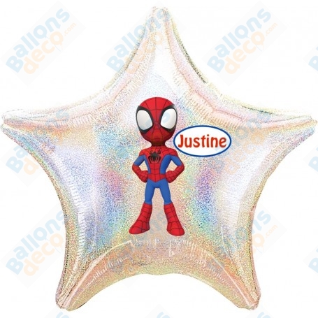 Ballon Spidey Personnalisable Anniversaire Disney Marvel 1 face