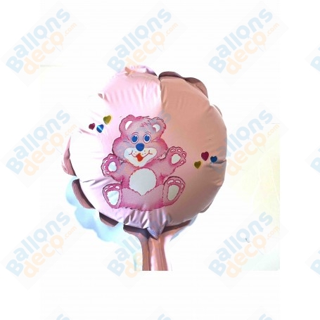 Ballon Naissance Fille Ourson Mini