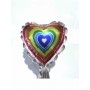 Ballon Coeur Arc-en-ciel Mini Forme