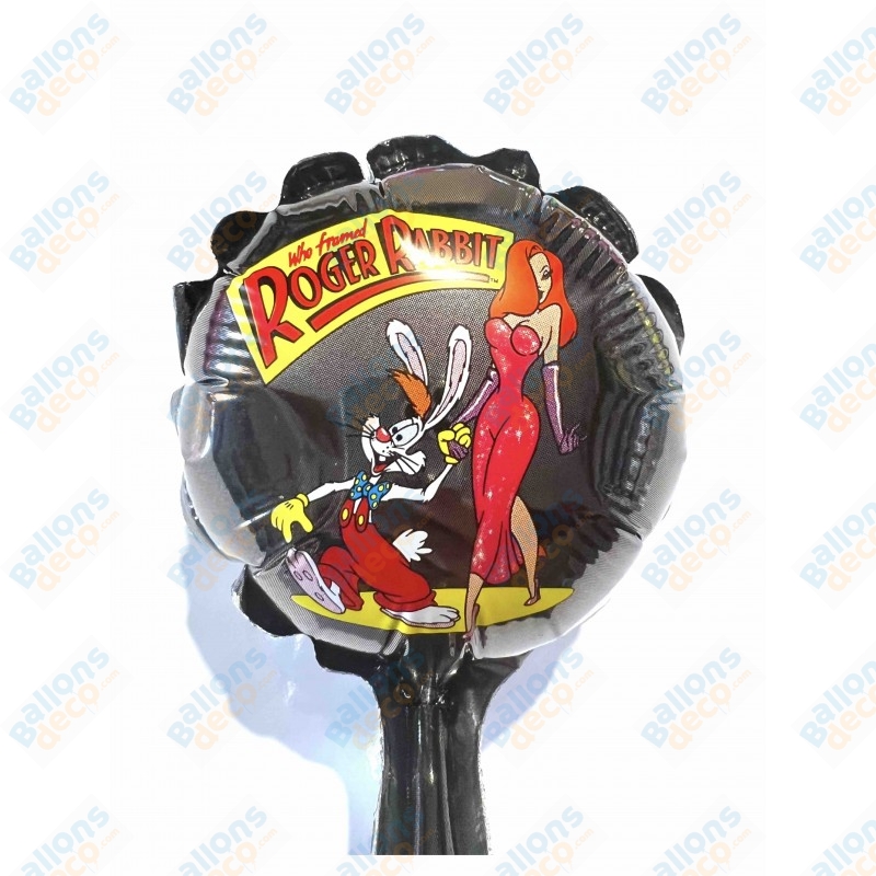 Ballon Roger Rabbit Mini Tige - Ballon Anniversaire - Ballonsdeco.com