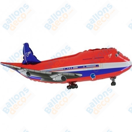 Ballon Avion De Ligne Boeing Rouge