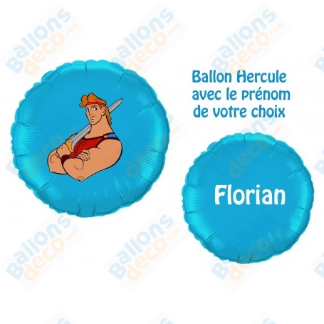 Ballon Hercule Disney avec Prénom Anniversaire, Décorations ballons pour anniversaire.