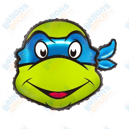 Ballon Léonardo Tortue Ninja Tête Anniversaire