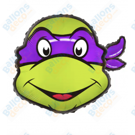 Ballon Donatello Tortue Ninja Tête Anniversaire
