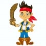 Ballon Jake Le Pirate Marcheur Disney Anagram, Décorations ballons pour anniversaire.