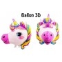 Ballon Tête de Licorne 3D