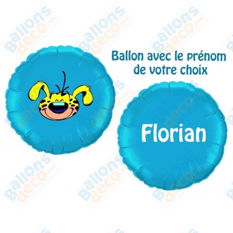 Ballon Marsupilami Dessin avec Prénom Anniversaire