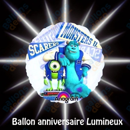 Ballon Monstre et Cie Lumineux Disney, Décorations ballons pour anniversaire.