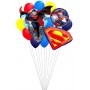 Ballons SuperMan Happy Birthday en grappe Disney Marvel