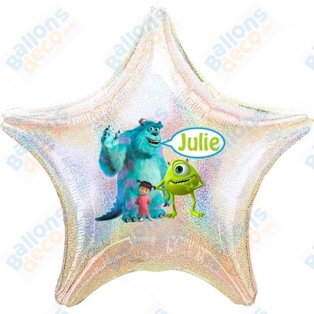 Ballon Monstre et Cie Avec Sully Bob et Boo Personnalisable Disney 1 face, Décorations ballons pour anniversaire.