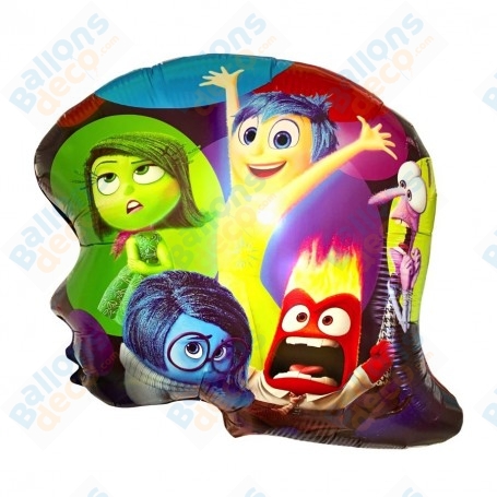 Ballon Vice et Versa Tête de Riley Disney Pixar, Décorations ballons pour anniversaire.