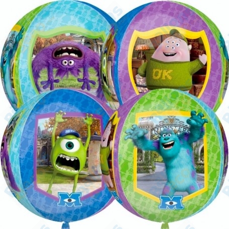 Ballon Monstres et Cie 4 Faces ORBZ Disney Pixar, Décorations ballons pour anniversaire.