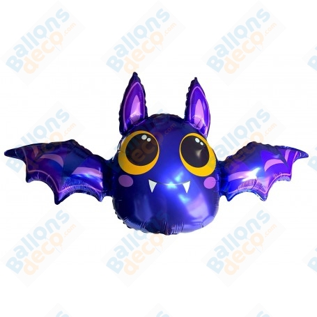 Ballon Chauve-Souris Cartoon Violette Halloween