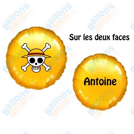 Ballon One Piece Avec Prénom Anniversaire