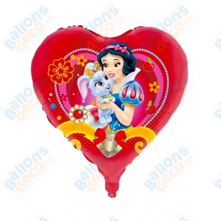 Ballon Blanche Neige Coeur et Lapin Princesse Disney, Décorations ballons pour anniversaire.