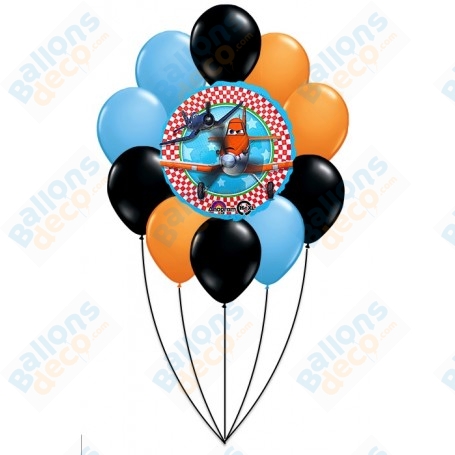 Ballons Planes en Grappe Simple Disney Pixar, Décorations ballons pour anniversaire.