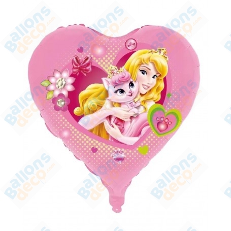 Ballon Princesse Aurore et Son Chat  Disney, Décorations ballons pour anniversaire.