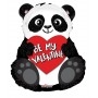 Ballon Panda Coeur Rouge St-Valentin