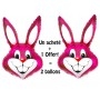 Ballon Lapin Rose + 1 Offert Flexmetal